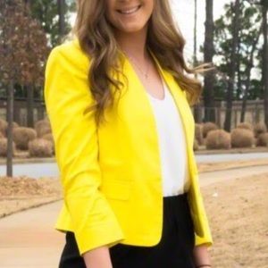 Banana Republic yellow blazer